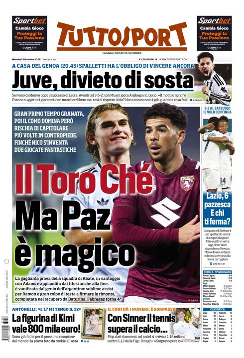 Tuttosport - Nazionale - 7 Giorni