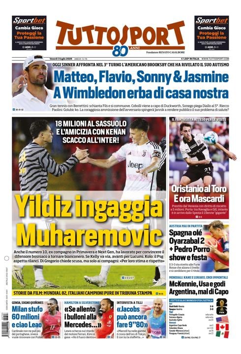 Tuttosport - Nazionale - 7 Giorni