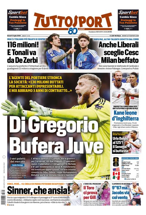 Tuttosport - Nazionale - 7 Giorni