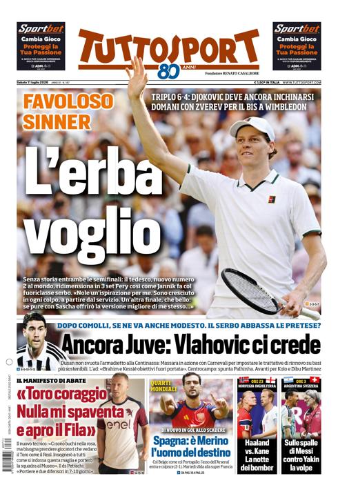 Tuttosport - Nazionale - 7 Giorni