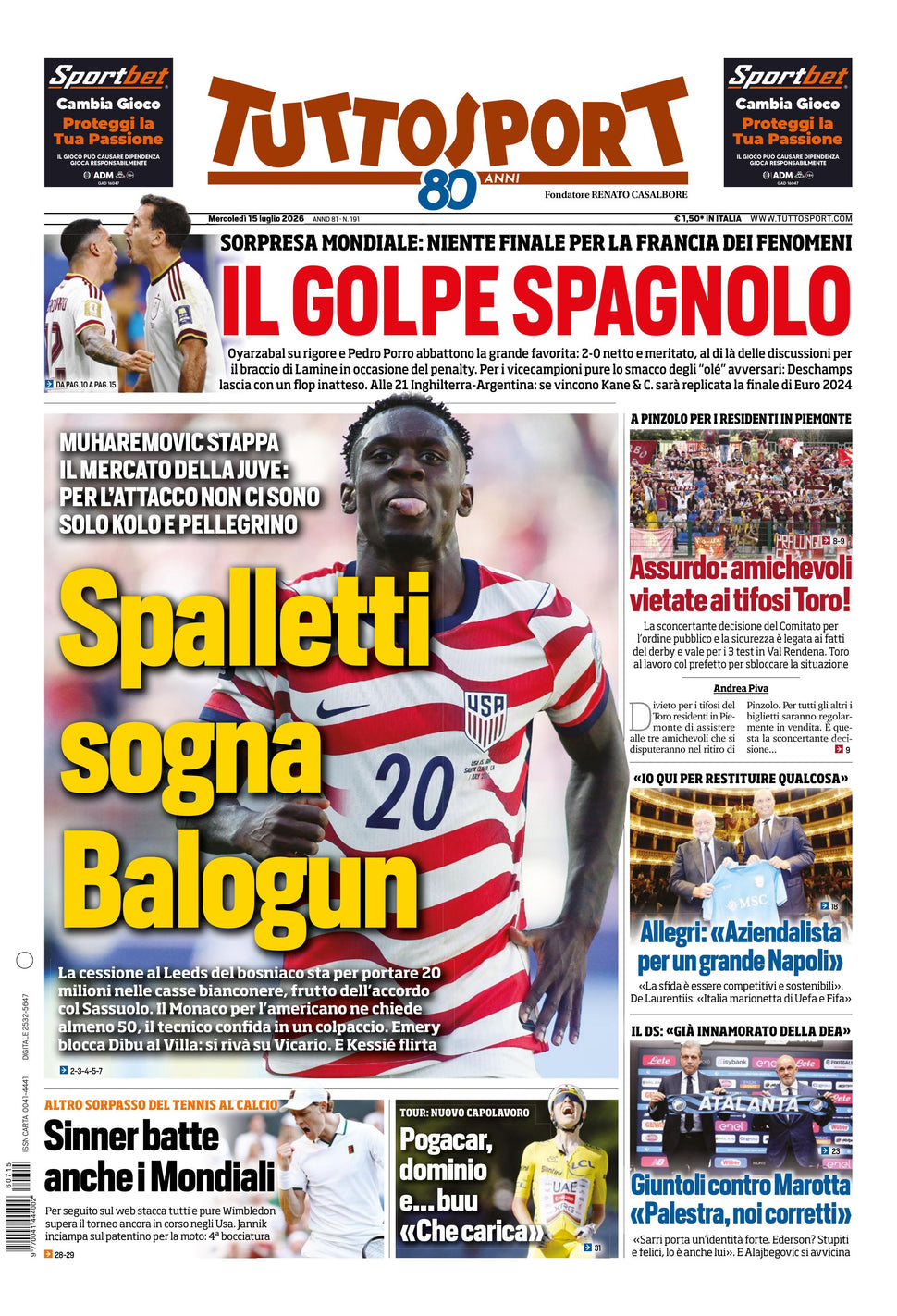 Nuovo TuttoSport - Nazionale - 30 Giorni bundle Full