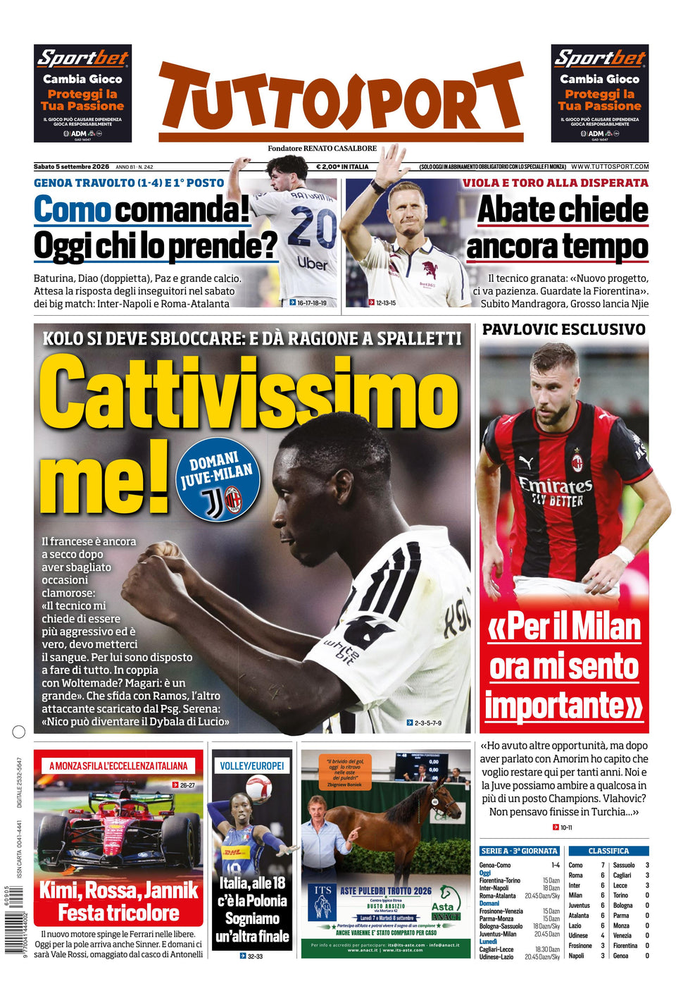 Nuovo TuttoSport - Nazionale - 30 Giorni bundle Full