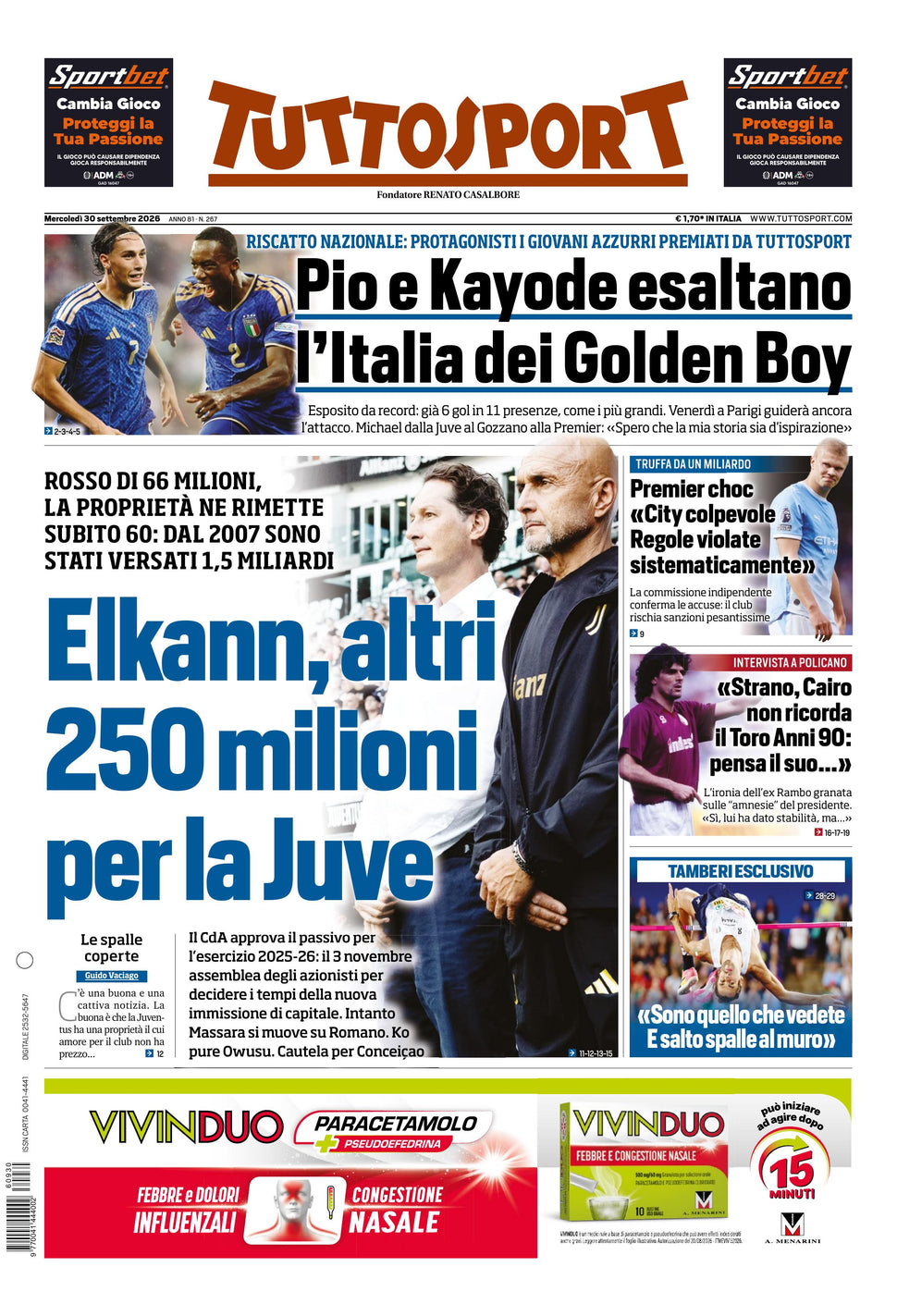Nuovo TuttoSport - Nazionale - 30 Giorni bundle Full