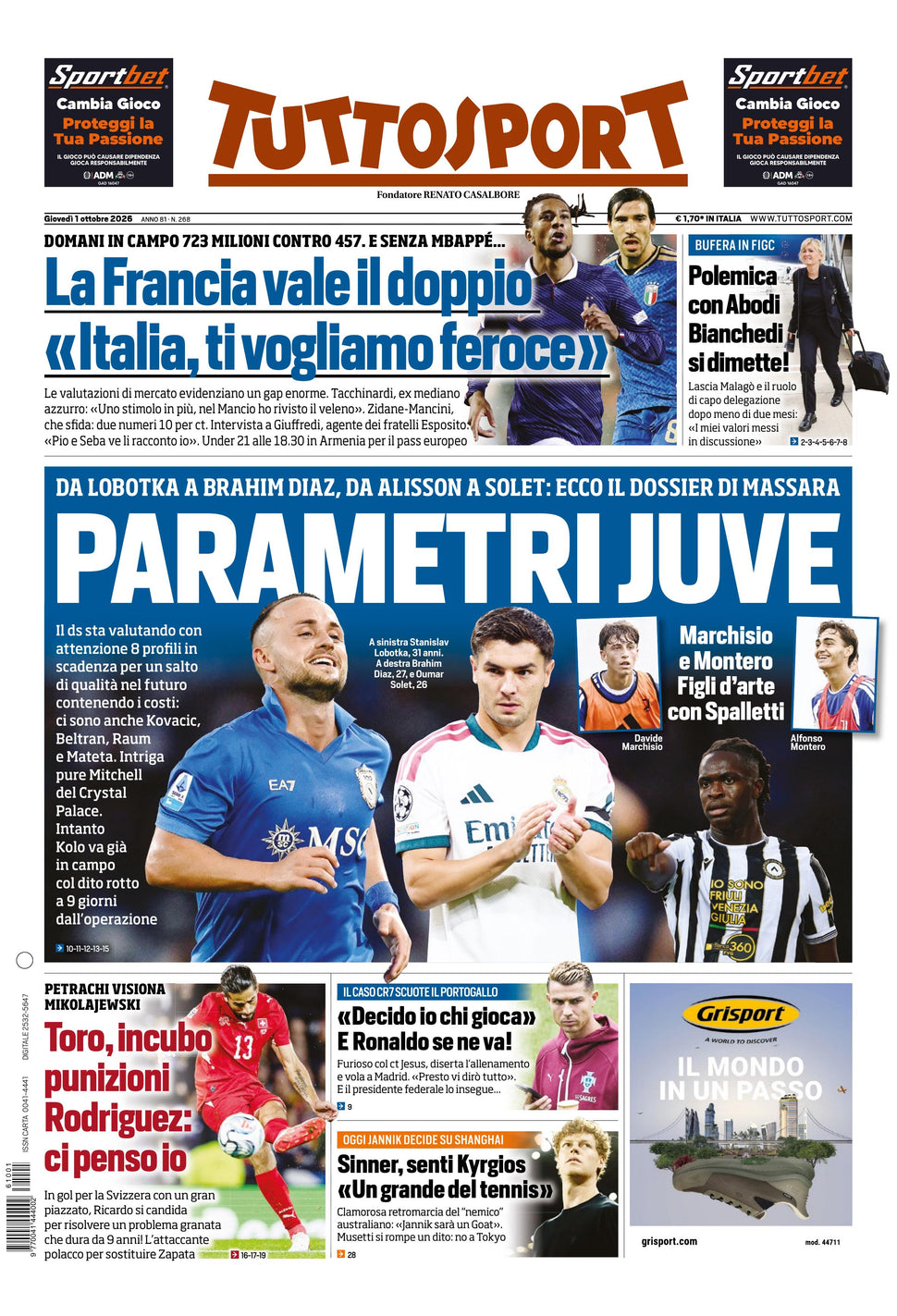 Nuovo TuttoSport - Nazionale - 30 Giorni bundle Full