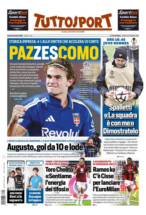 Tuttosport - Nazionale - 7 Giorni