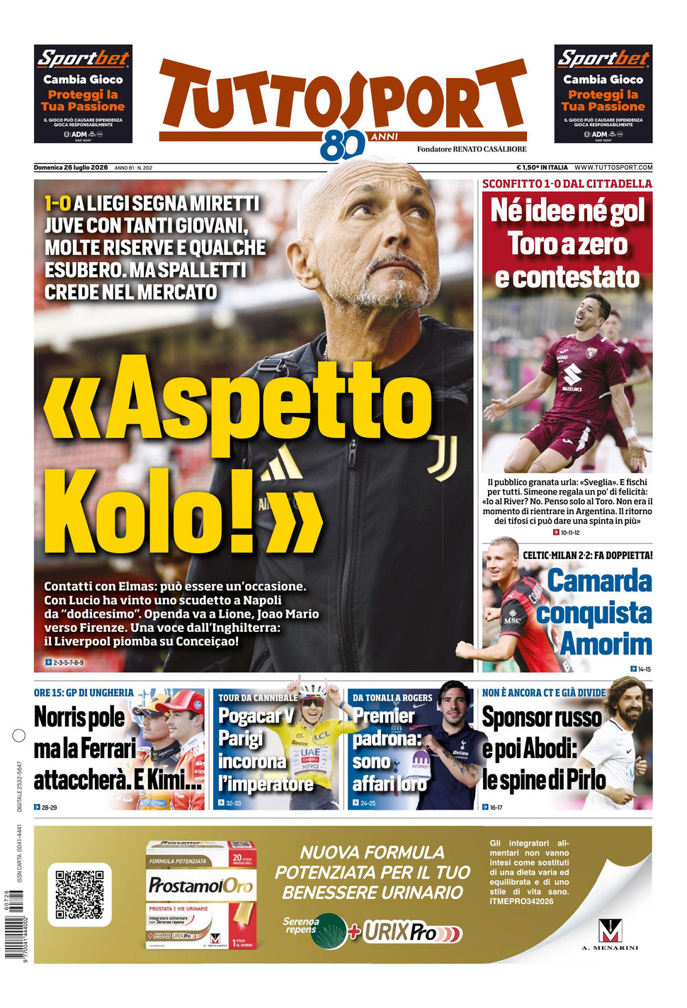 Nuovo TuttoSport - Nazionale - 30 Giorni bundle Full