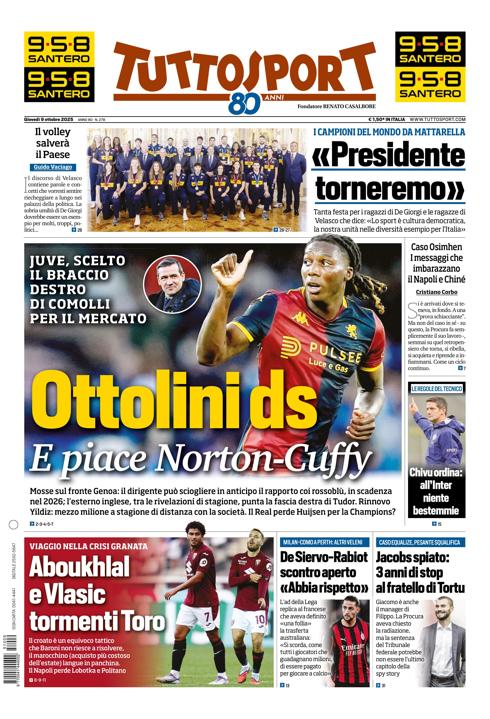 Tuttosport - Nazionale - 7 Giorni