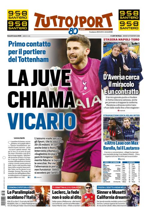 Tuttosport - Nazionale - 7 Giorni