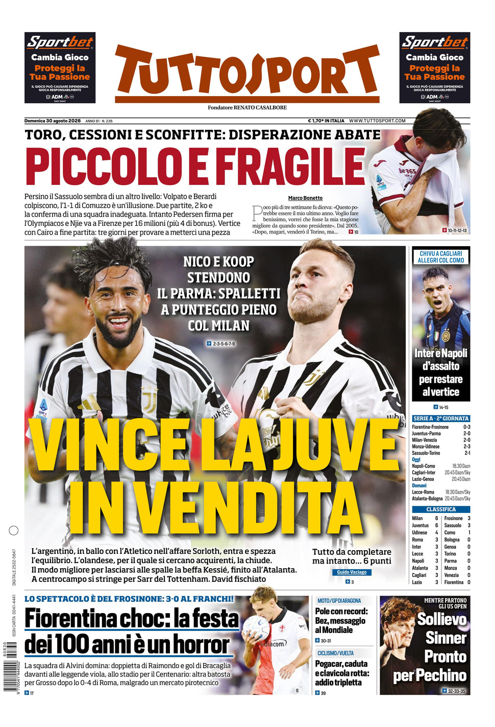 Nuovo TuttoSport - Nazionale - 30 Giorni bundle Full