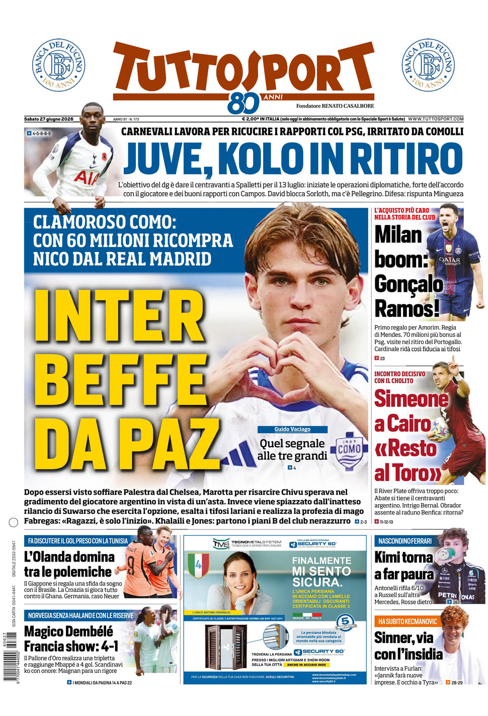 Nuovo TuttoSport - Nazionale - 30 Giorni bundle Full