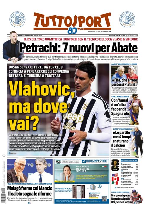 Tuttosport - Nazionale - 7 Giorni