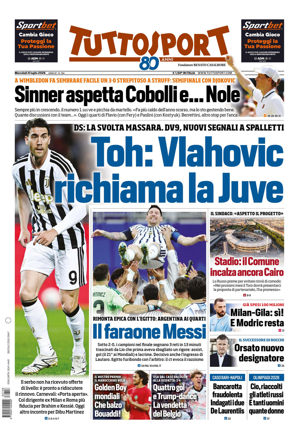 Nuovo TuttoSport - Nazionale - 30 Giorni bundle Full