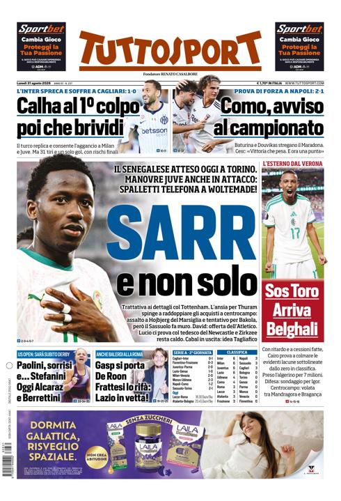 Tuttosport - Nazionale - 7 Giorni