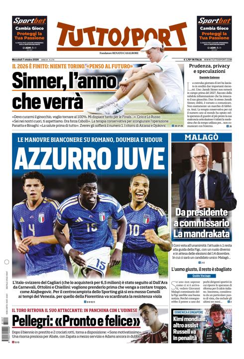 Tuttosport - Nazionale - 7 Giorni