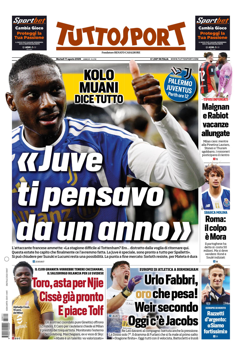 Nuovo TuttoSport - Nazionale - 30 Giorni bundle Full