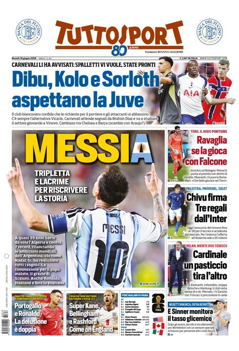 Tuttosport - Nazionale - 7 Giorni
