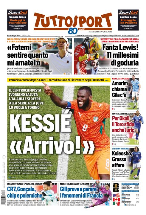 Tuttosport - Nazionale - 7 Giorni