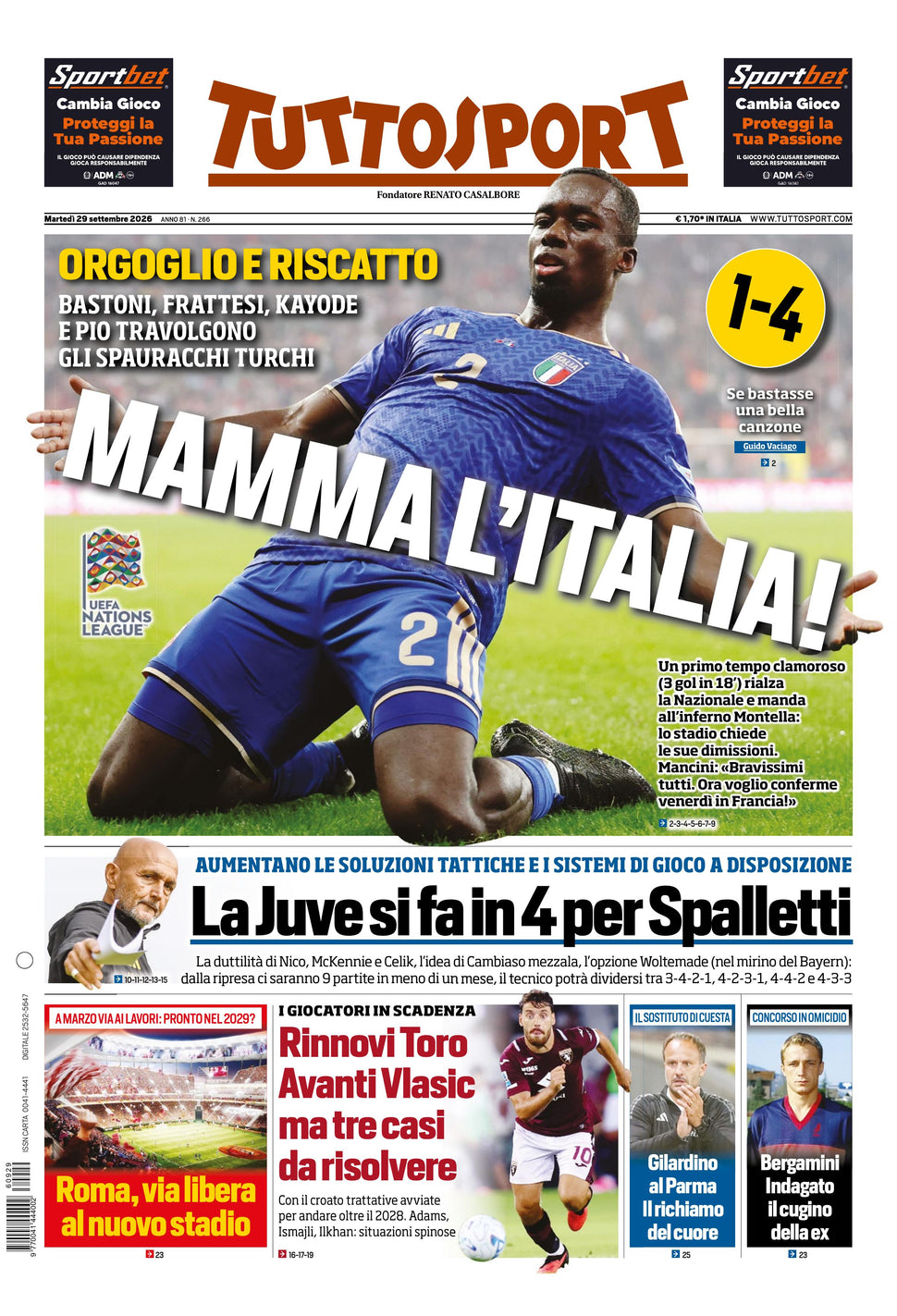Nuovo TuttoSport - Nazionale - 30 Giorni bundle Full