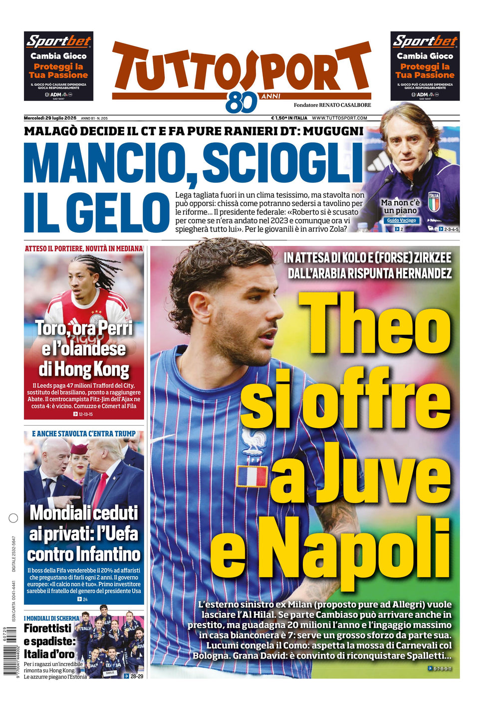 Nuovo TuttoSport - Nazionale - 30 Giorni bundle Full