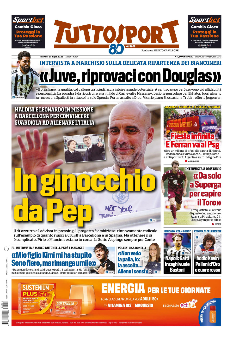 Nuovo TuttoSport - Nazionale - 30 Giorni bundle Full