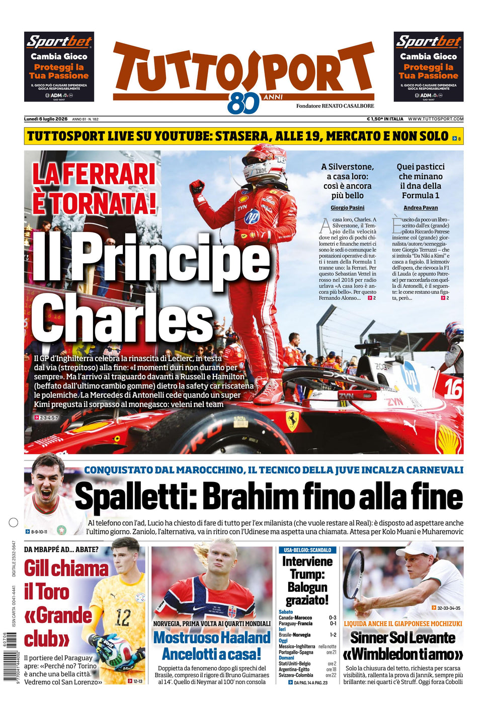 Nuovo TuttoSport - Nazionale - 30 Giorni bundle Full