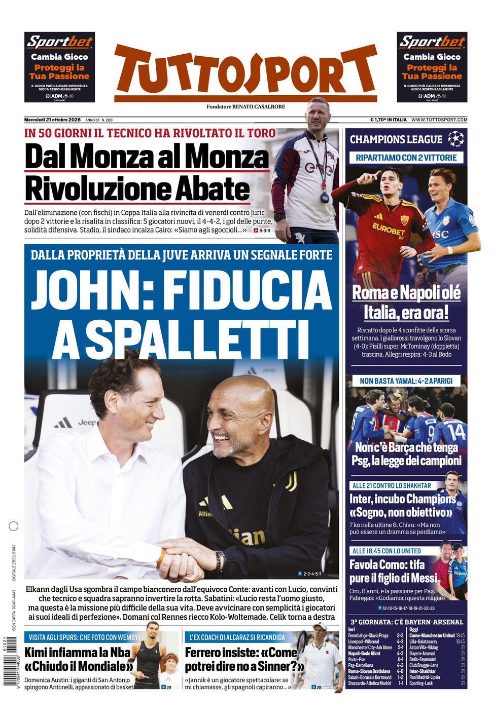 Nuovo TuttoSport - Nazionale - 30 Giorni bundle Full