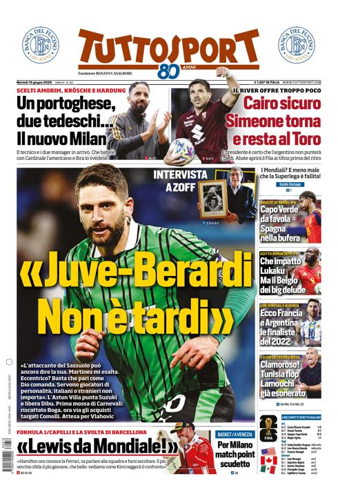 Tuttosport - Nazionale - 7 Giorni