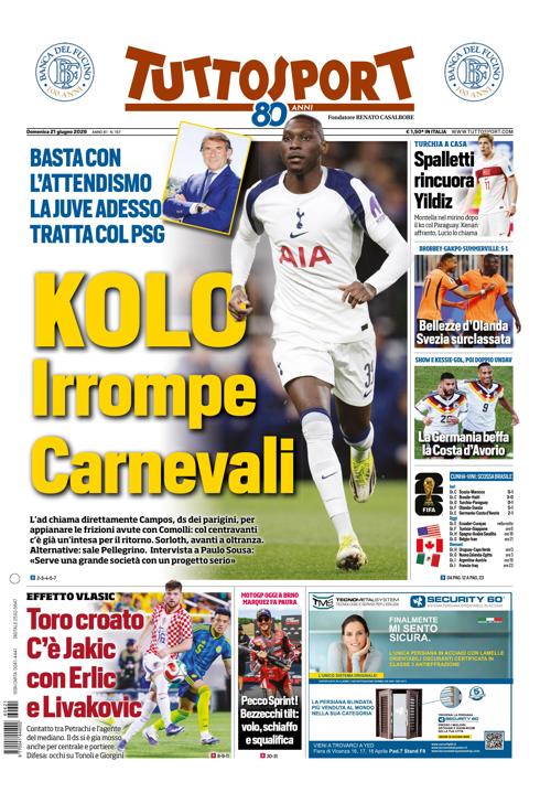 Tuttosport - Nazionale - 7 Giorni