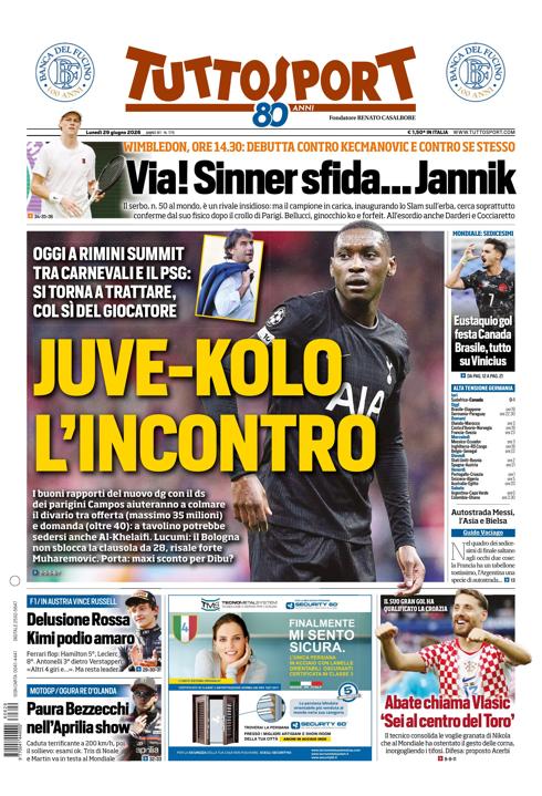 Tuttosport - Nazionale - 7 Giorni