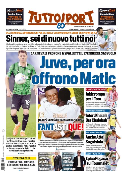 Tuttosport - Nazionale - 7 Giorni
