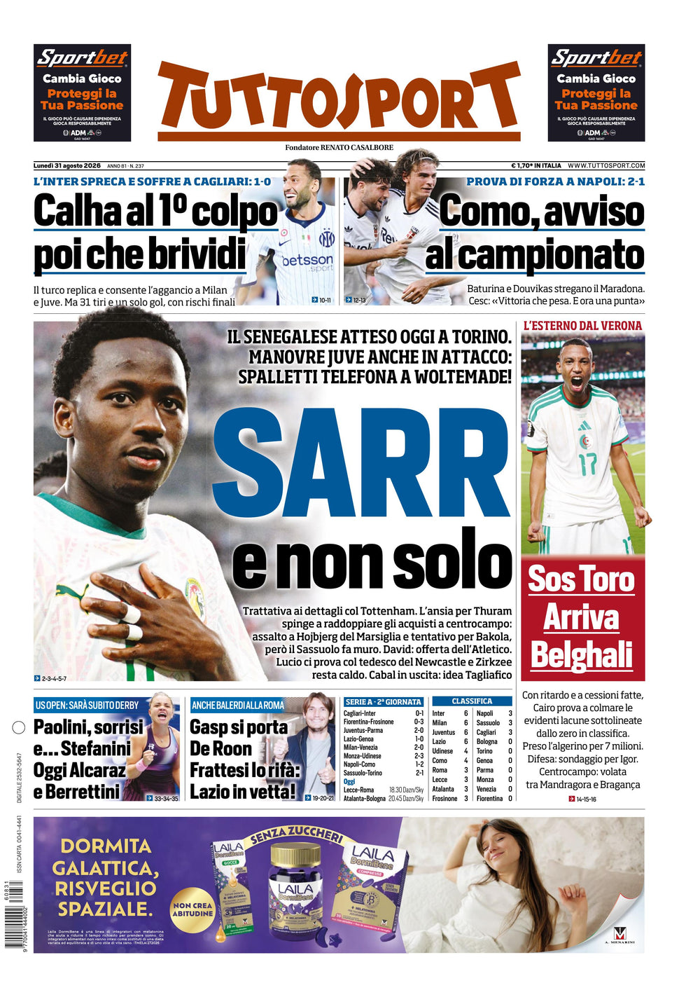 Nuovo TuttoSport - Nazionale - 30 Giorni bundle Full