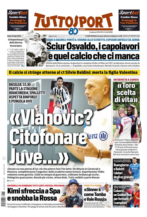 Tuttosport - Nazionale - 7 Giorni