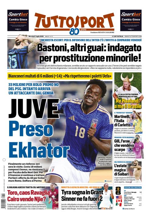 Tuttosport - Nazionale - 7 Giorni