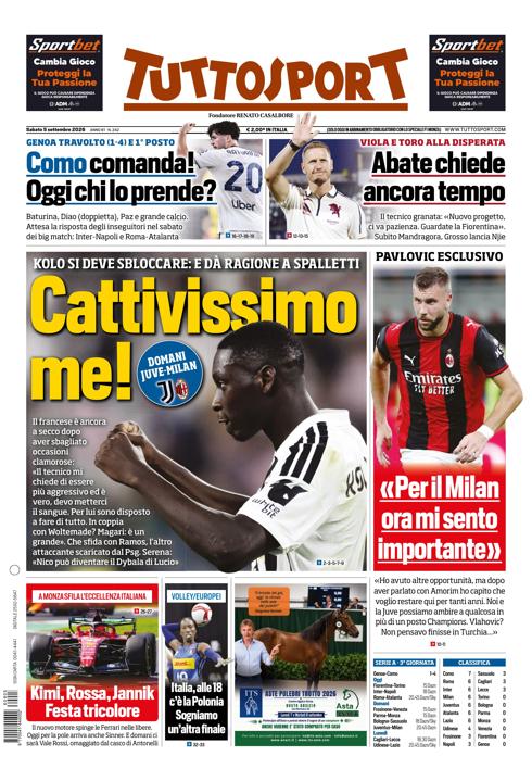 Tuttosport - Nazionale - 7 Giorni
