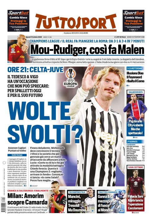 Tuttosport - Nazionale - 7 Giorni