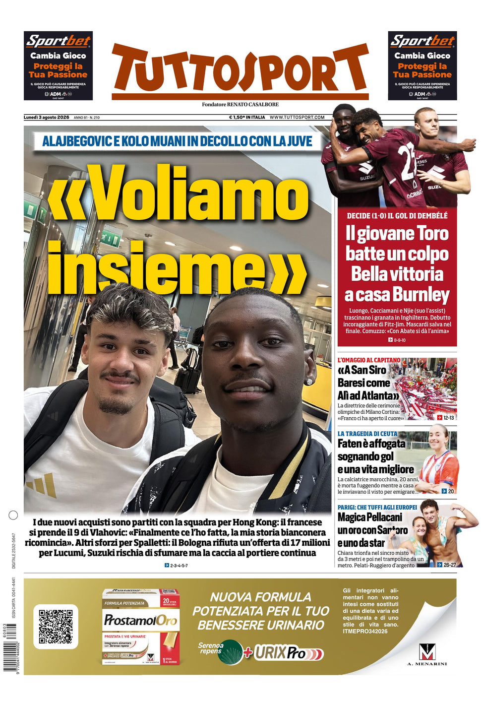 Nuovo TuttoSport - Nazionale - 30 Giorni bundle Full