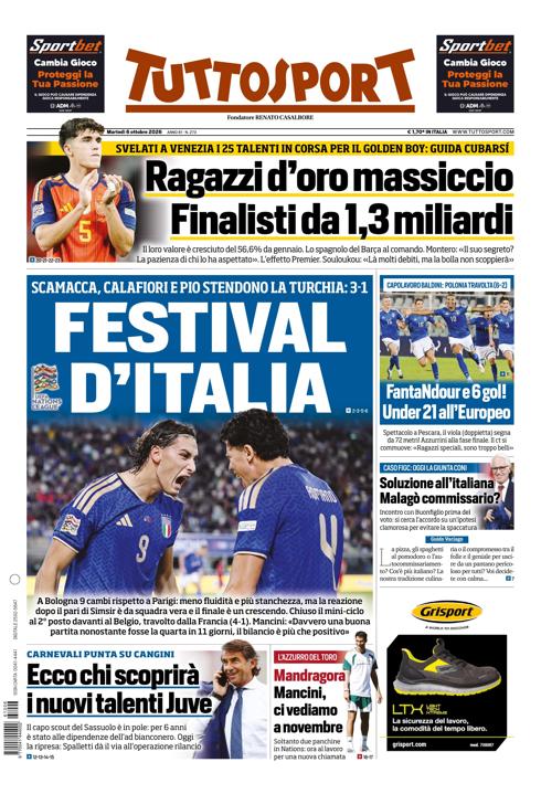 Tuttosport - Nazionale - 7 Giorni