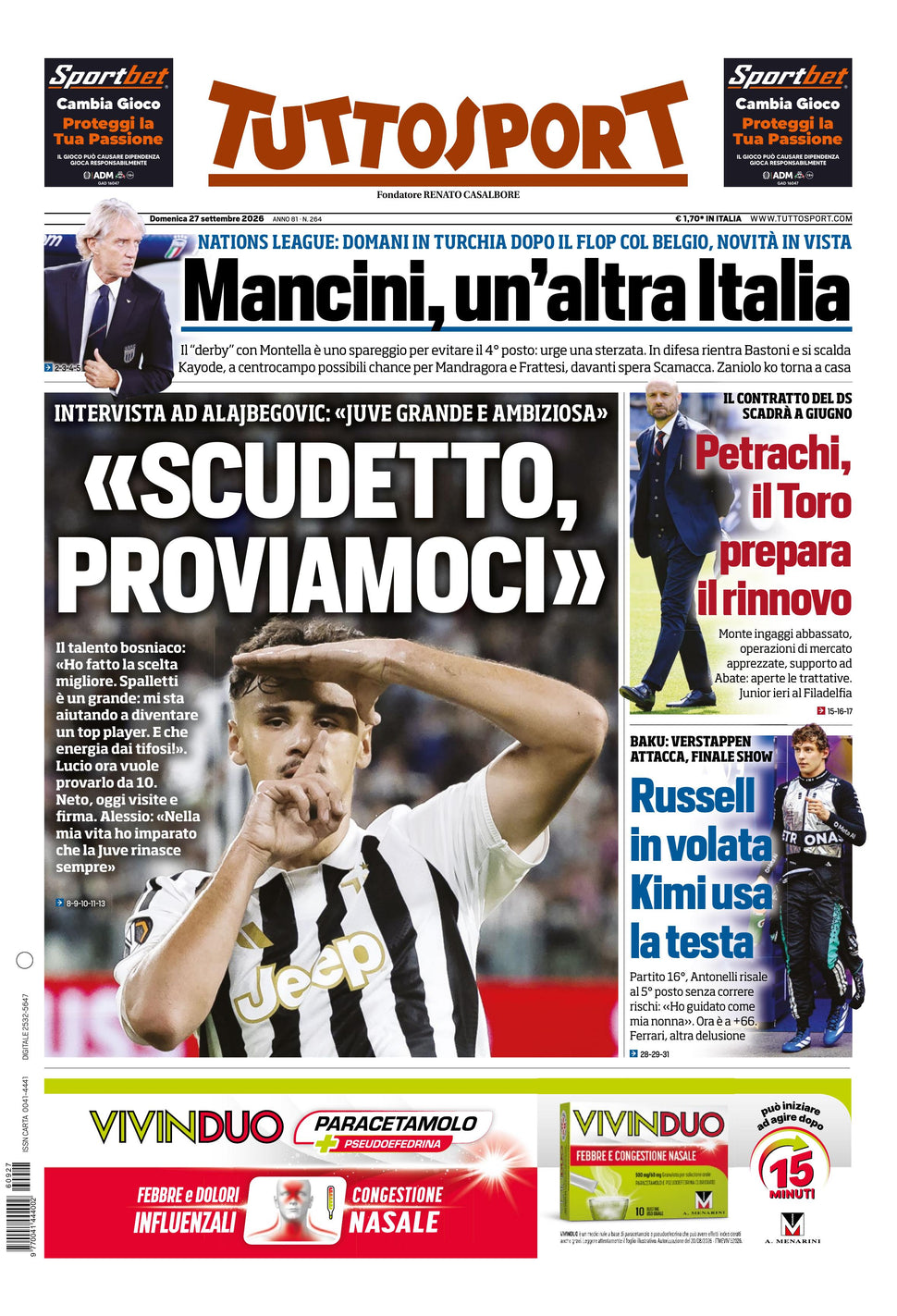 Nuovo TuttoSport - Nazionale - 30 Giorni bundle Full