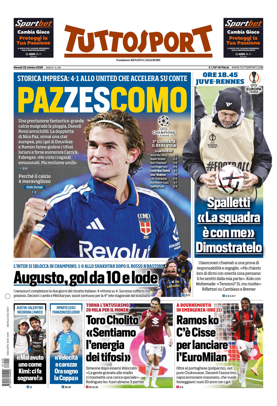 Nuovo TuttoSport - Nazionale - 30 Giorni bundle Full