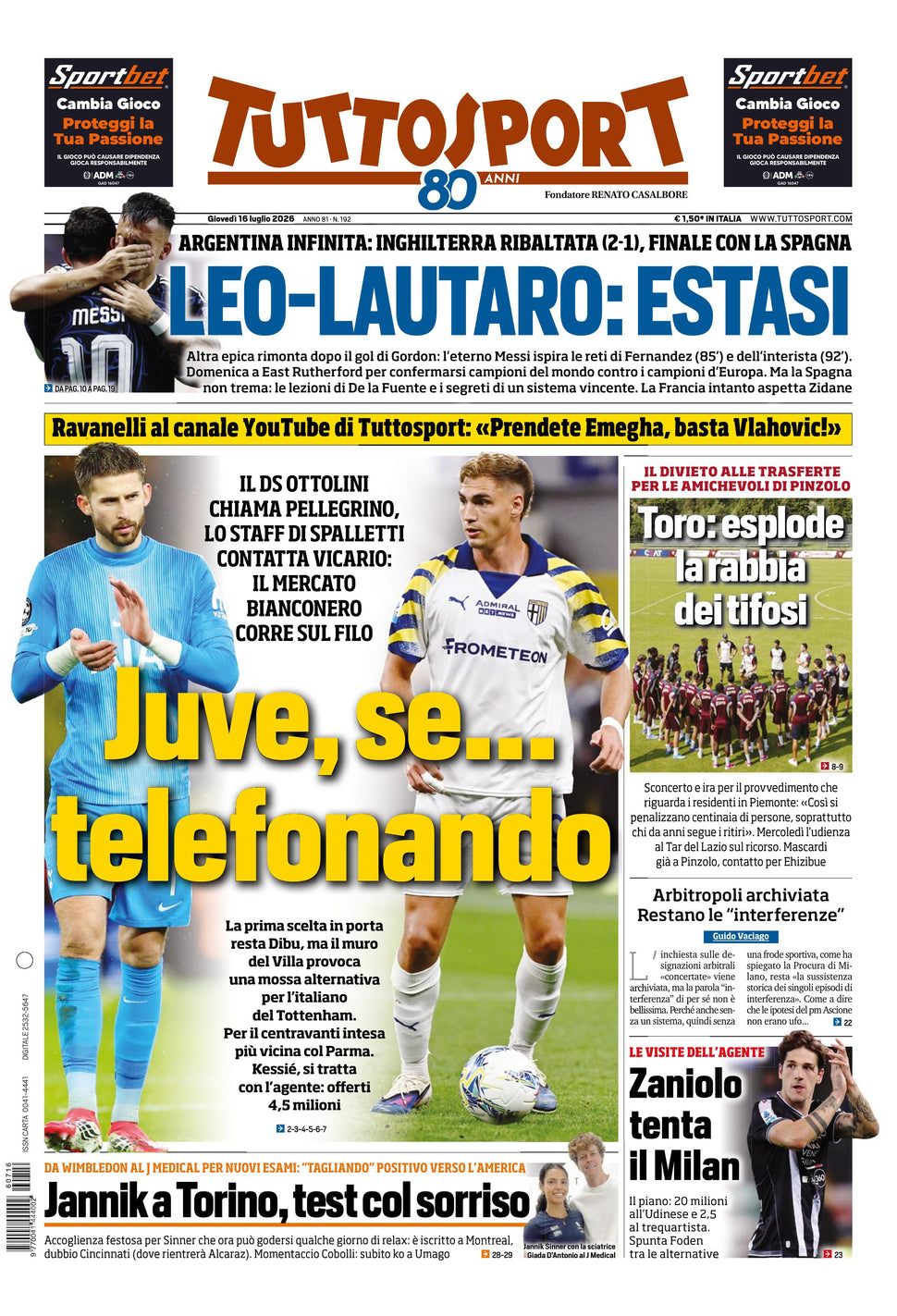 Nuovo TuttoSport - Nazionale - 30 Giorni bundle Full